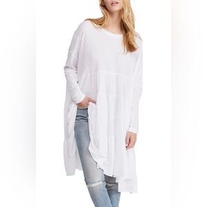 WE TYE FREE BY FREE PEOPLE RORY OVERSIZED TIERED TUNIC